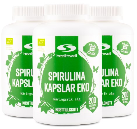 Healthwell Spirulina Kapsler �KO, Helse - Healthwell