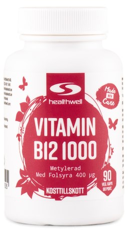 Vitamin B12 1000 Methyleret, Vitaminer & Mineraler - Healthwell
