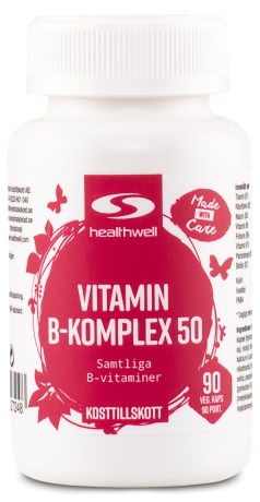 Vitamin B Kompleks 50, Vitaminer & Mineraler - Healthwell