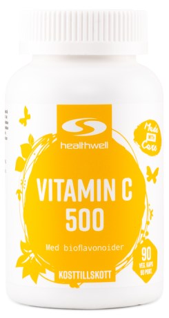 Healthwell C-vitamin 500, Vitaminer & Mineraler - Healthwell