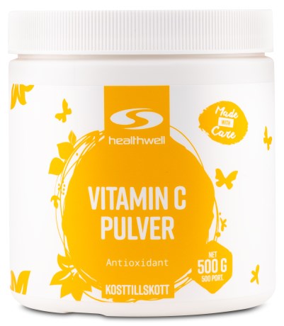 Healthwell C-Vitamin Pulver, Vitaminer & Mineraler - Healthwell