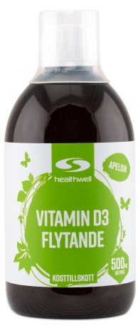 Healthwell Vitamin D3 Flydende, Vitaminer & Mineraler - Healthwell