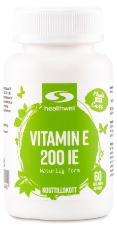 Vitamin E 200 IE, Vitaminer & Mineraler - Healthwell