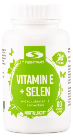 Healthwell Vitamin E+Selen, Vitaminer & Mineraler - Healthwell