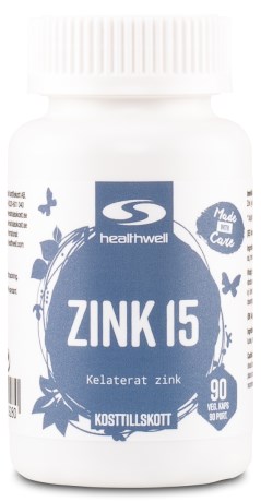 Healthwell Zink 15, Vitaminer & Mineraler - Healthwell