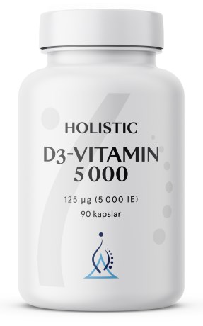Holistic D3-vitamin 5000 IE, Vitaminer & Mineraler - Holistic