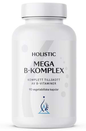 Holistisk Mega B-kompleks, Vitaminer & Mineraler - Holistic