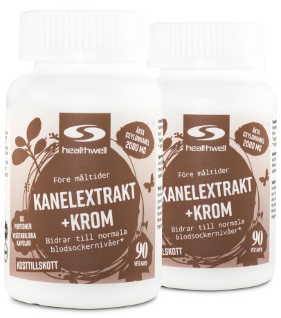 Kanelekstrakt+Chrom - Healthwell