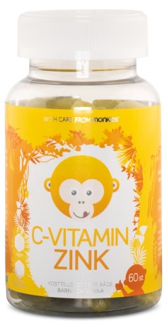 Monkids C-vitamin + Zink, Vitaminer & Mineraler - Monkids