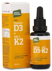 Nature Provides Vitamin D3+K2