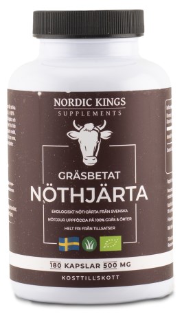 Nordic Kings Gr�sfodret Oksehjerte �KO, Vitaminer & Mineraler - Nordic Kings