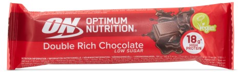 Optimum Double Rich Chocolate Plant Bar, Tr�ningstilskud - Optimum Nutrition