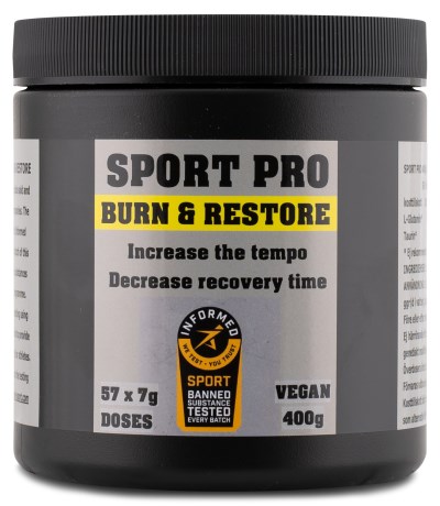 �rtspecialisten Sport Pro - Burn & Restore, Tr�ningstilskud - �rtspecialisten