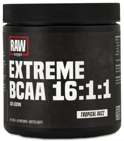 RAW Extreme BCAA 16:1:1, Tr�ningstilskud - RAW SUPPS