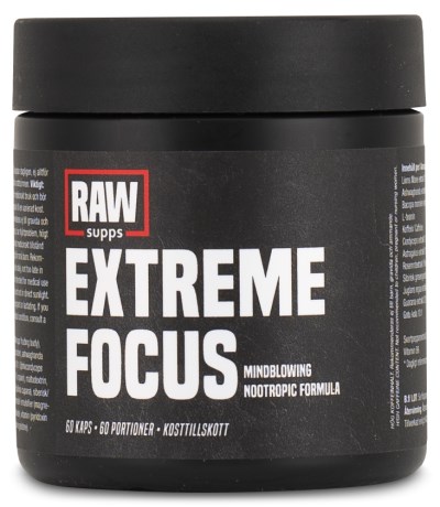 RAW Extreme Focus, Tr�ningstilskud - RAW SUPPS