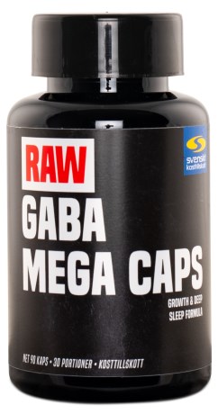 RAW GABA Mega Caps, Helse - Svenskt Kosttillskott