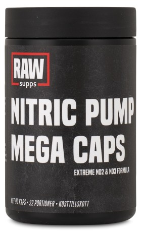RAW Nitric Pump Mega Caps, Tr�ningstilskud - RAW SUPPS