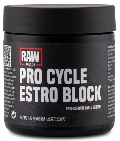 RAW Pro Cycle Estro Block, Tr�ningstilskud - Svenskt Kosttillskott