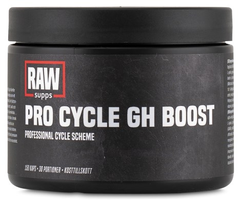 RAW Pro Cycle GH Boost, Tr�ningstilskud - Svenskt Kosttillskott