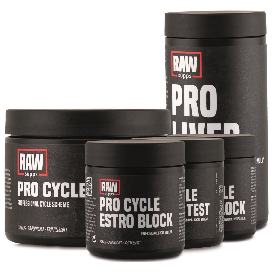 RAW Pro Cycle Pack, Tr�ningstilskud - RAW SUPPS