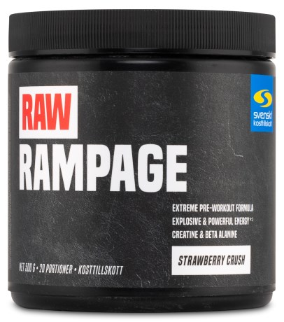 RAW Rampage, Tr�ningstilskud - Svenskt Kosttillskott