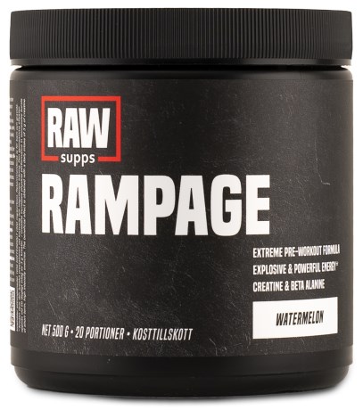 RAW Rampage, Tr�ningstilskud - Svenskt Kosttillskott