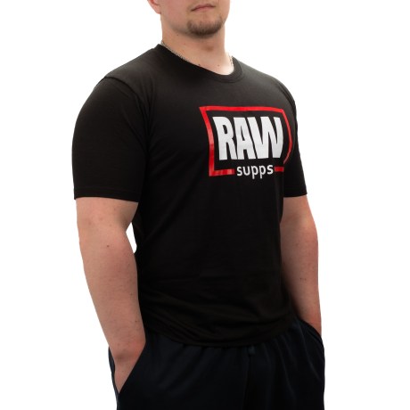 RAW SUPPS Logo Tee, Tr�ningst�j - RAW SUPPS