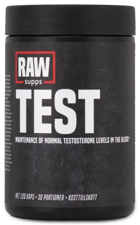 RAW Test, Tr�ningstilskud - RAW SUPPS