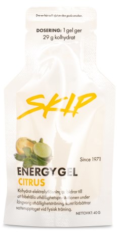 Skip Energy Gel, Tr�ningstilskud - Skip Nutrition