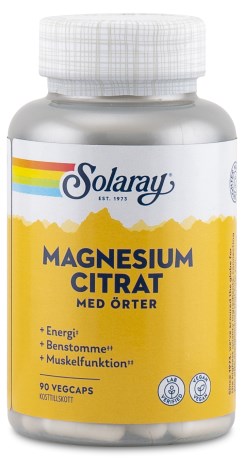 Solaray Magnesium Citrate, Vitaminer & Mineraler - Solaray