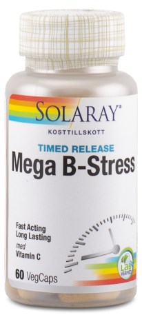 Solaray Mega B-Stress, Vitaminer & Mineraler - Solaray
