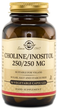 Solgar Choline+Inositol, Vitaminer & Mineraler - Solgar