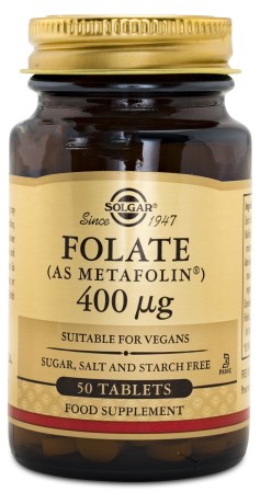 Solgar Folat Metafolin 400mcg, Vitaminer & Mineraler - Solgar