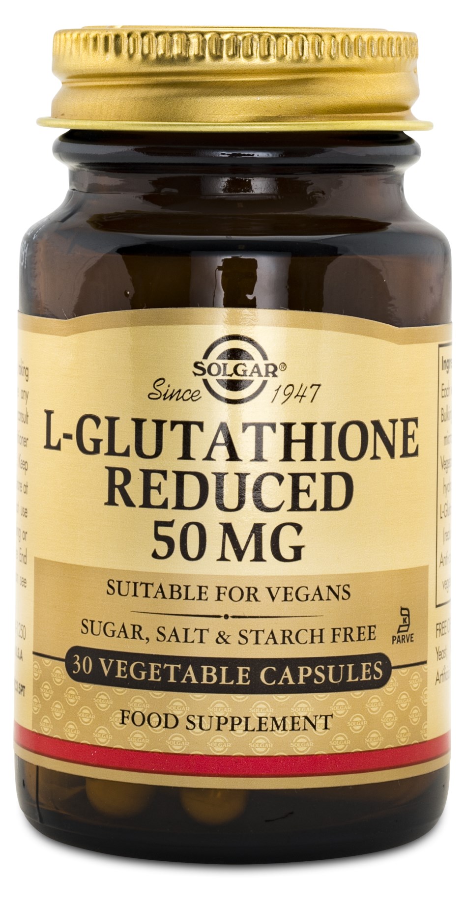 Køb Solgar L-Glutathione 50 mg hos Core Nutrition