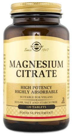 Solgar Magnesium Citrat, Vitaminer & Mineraler - Solgar
