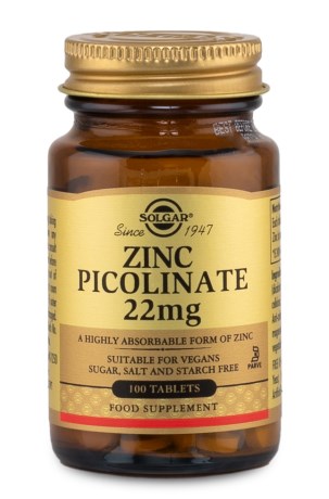 Solgar Zinc Picolinate, Vitaminer & Mineraler - Solgar