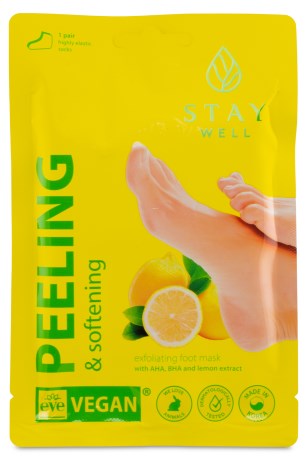 StayWell Peeling & Softening Foot Mask, Kropspleje & Hygiejne - StayWell