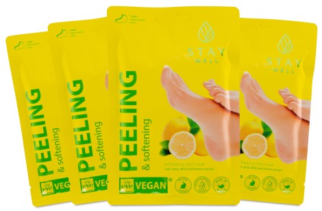 -localization-error-products-images-main-thumbnail- StayWell Peeling & Softening Foot Mask, 4-pak, Lemon