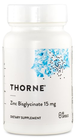 Thorne Zinc Bisglycinate 15 mg, Vitaminer & Mineraler - Thorne