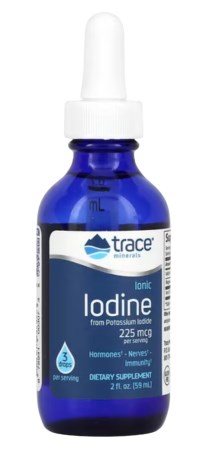 Trace Minerals Liquid Ionic Iodine from Potassium Iodide (225 mc, Vitaminer & Mineraler - Trace Minerals Research