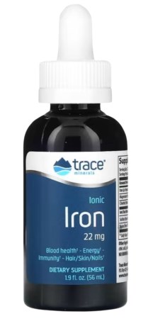 Trace Minerals Liquid Ionic Iron (22 mg), Vitaminer & Mineraler - Trace Minerals Research