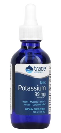 Trace Minerals Liquid Ionic Potassium (99 mg), Vitaminer & Mineraler - Trace Minerals Research