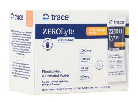 -localization-error-products-images-main-thumbnail- Trace Minerals ZEROlyte Electrolyte Drink Mix Salty, Mango, 30-pak