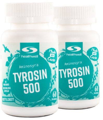 Tyrosin 500, Tr�ningstilskud - Healthwell