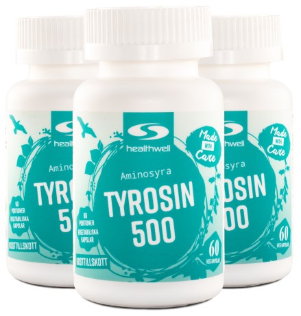 Tyrosin 500, Kosttilskud - Healthwell