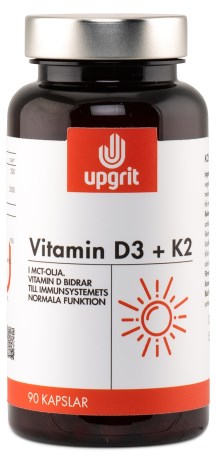 Upgrit Vitamin D3 + K2, Vitaminer & Mineraler - Upgrit