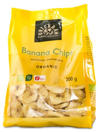 Urtekram Bananchips Organic, F�devarer - Urtekram