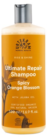Urtekram Rise & Shine Spicy Orange Blossom Shampoo, Kropspleje & Hygiejne - Urtekram Nordic Beauty
