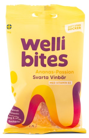 Wellibites Ananas-Passion & Solb�r, F�devarer - Wellibites