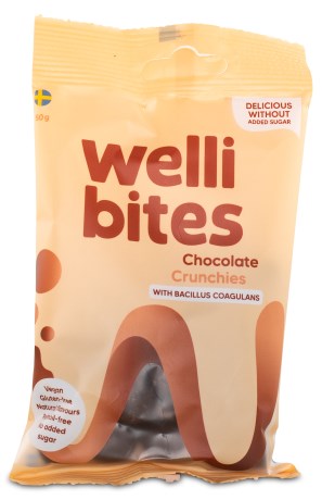 Wellibites Chocolate Crunchies, F�devarer - Wellibites